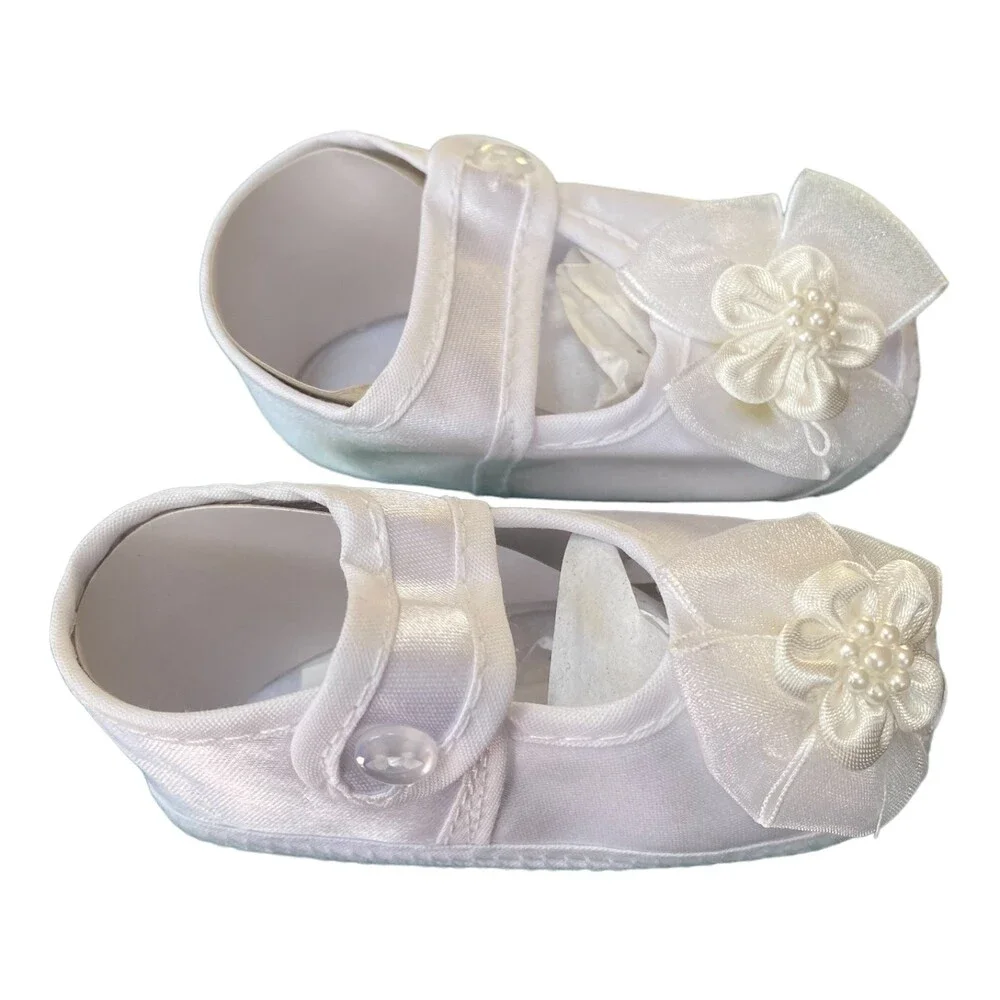 Tip Top white Christening/Baptism Baby Girl Ballerina shoes